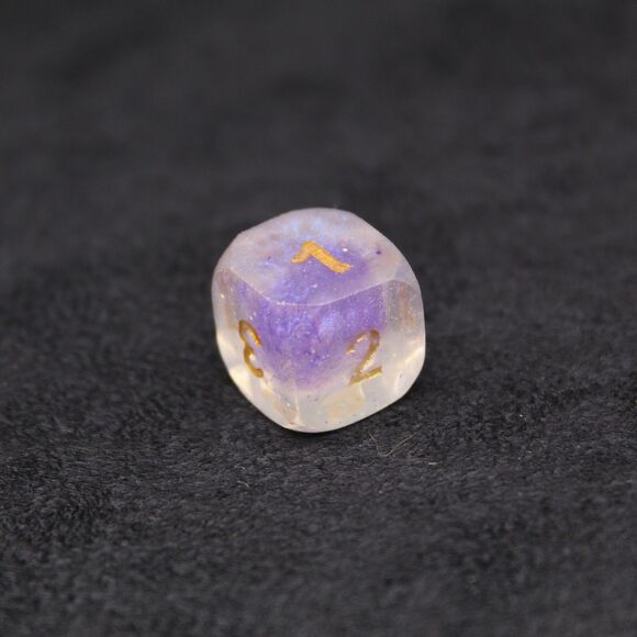 Blue and purple Smoke polyhedral DND Dice - Picture 8 of 12